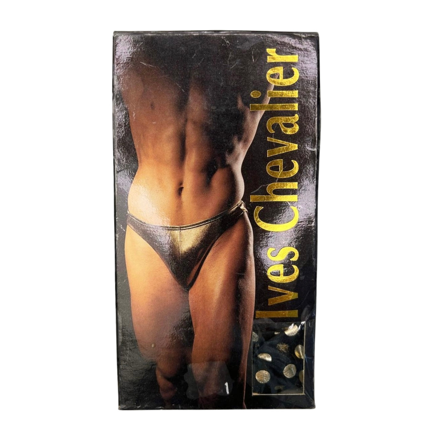 New IVES CHEVALIER Polka Dot Metallic Bikini Brief DEADSTOCK