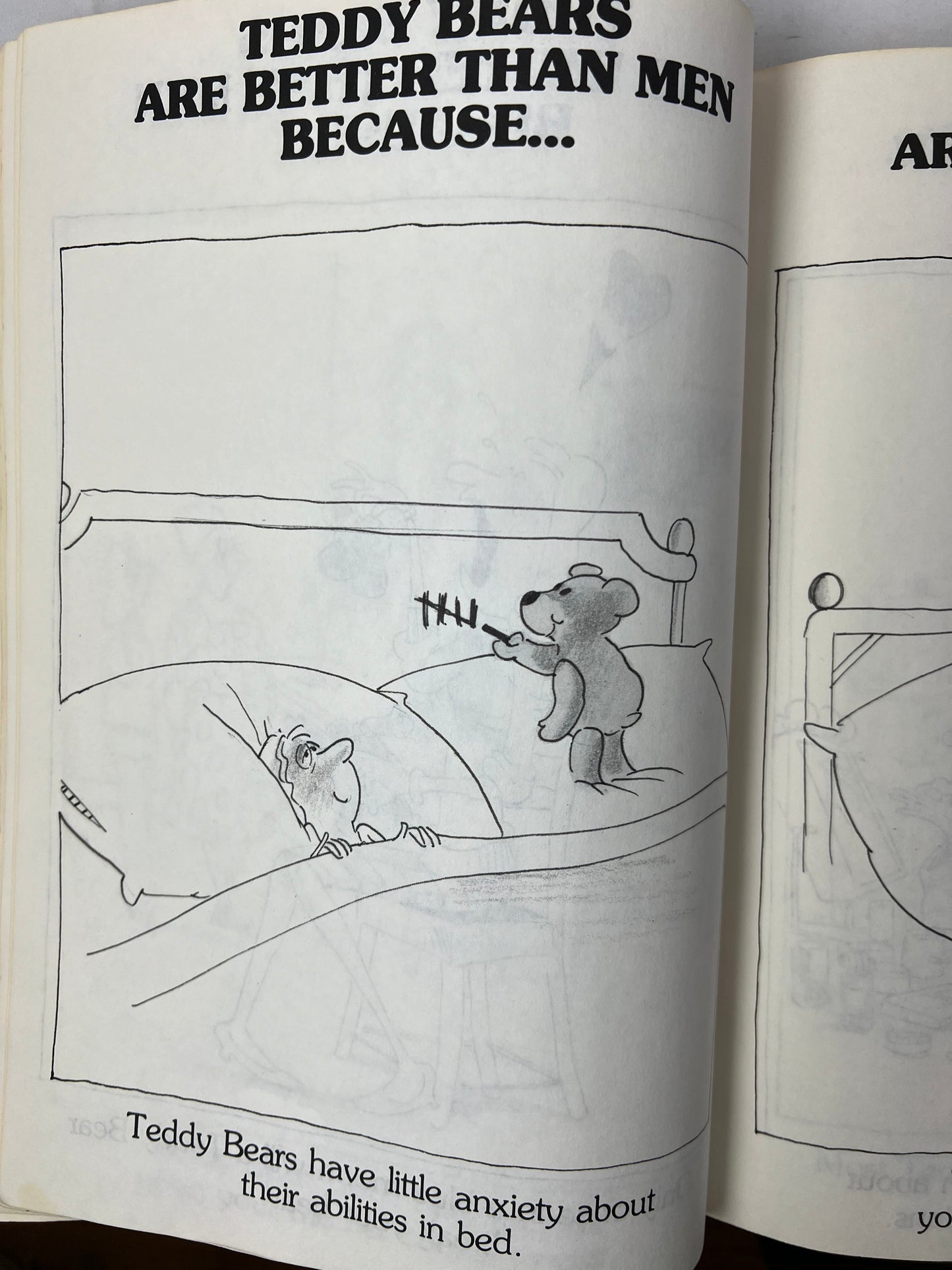1988 Teddy Bears are Better than Men Because….Funny Satire Book