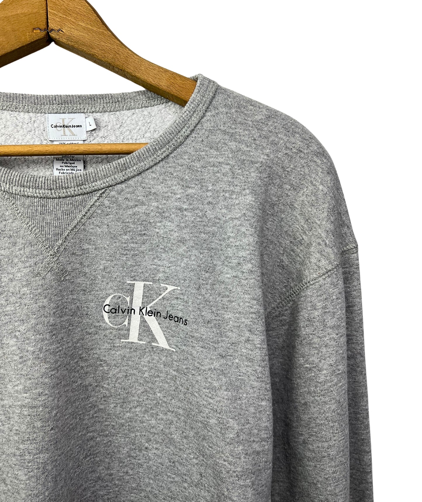 90’s Calvin Klein CK JEANS Raglan Crop Sweatshirt Sz S/M