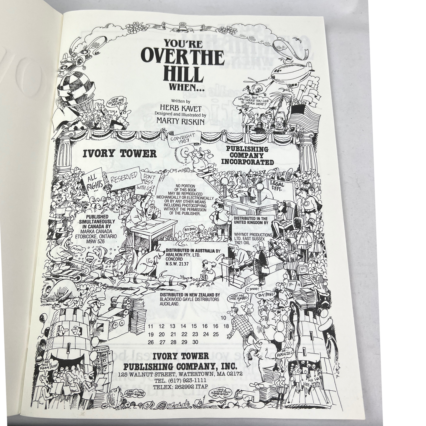 80’s You’re Over the Hill When….Funny Satire Book