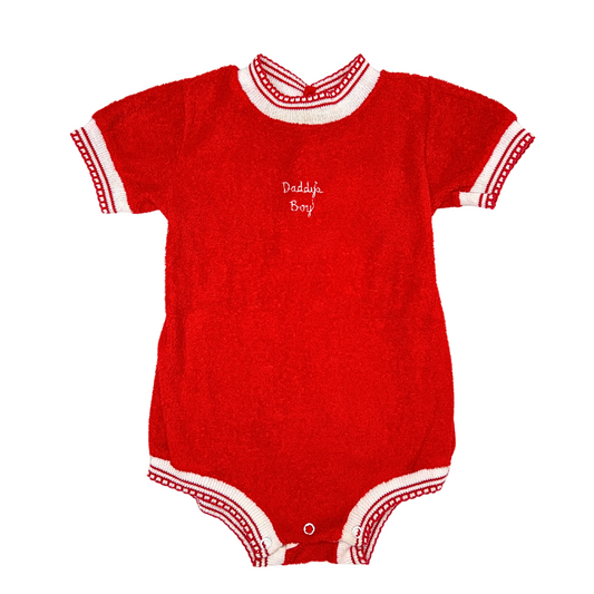 Vintage “Daddy’s Boy” Terry Cloth Baby Onesie