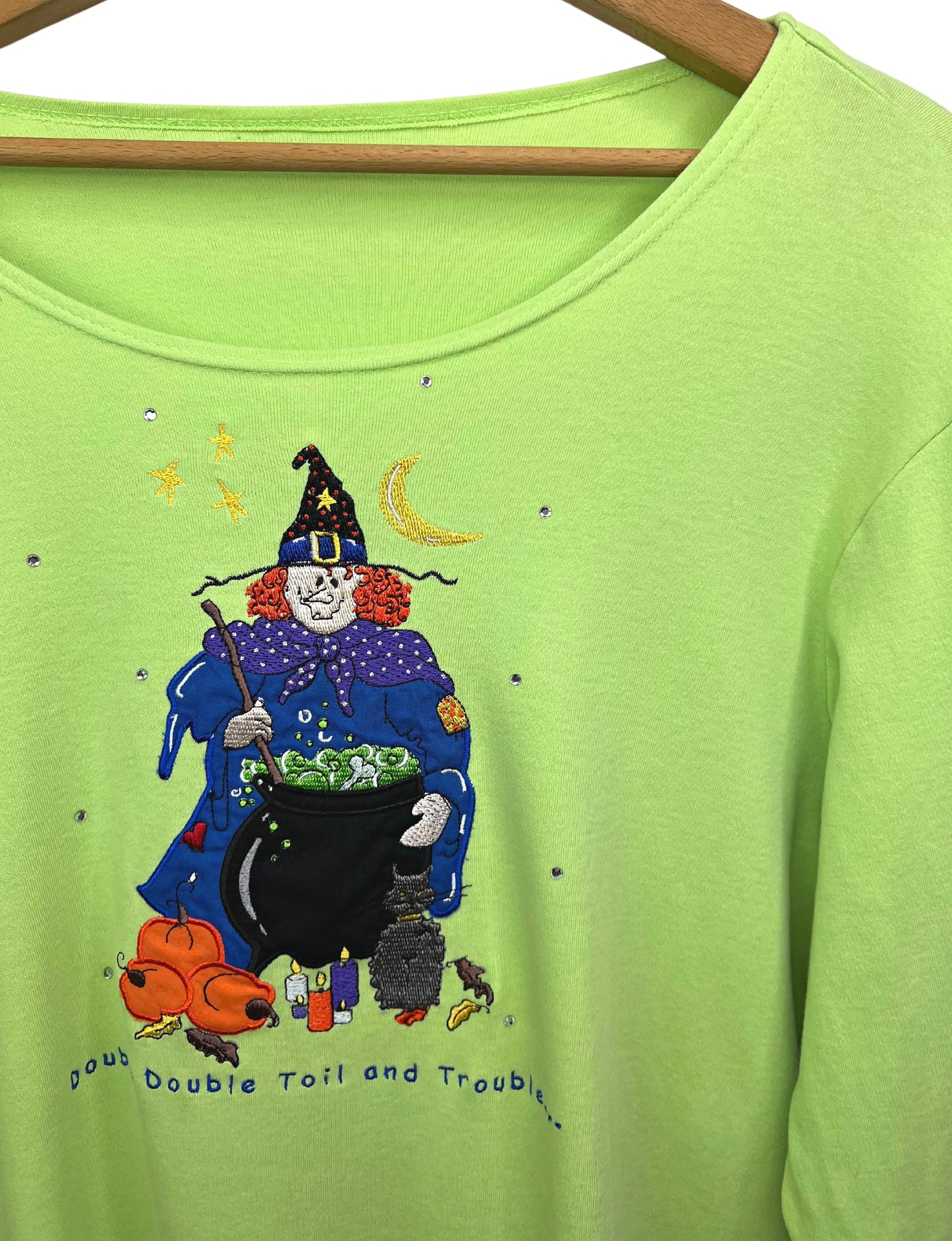 90’s Halloween Witch Double Double Toil and Trouble Long Sleeve Tee