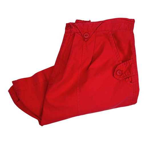 80’s Red Paper Bag 5” Shorts