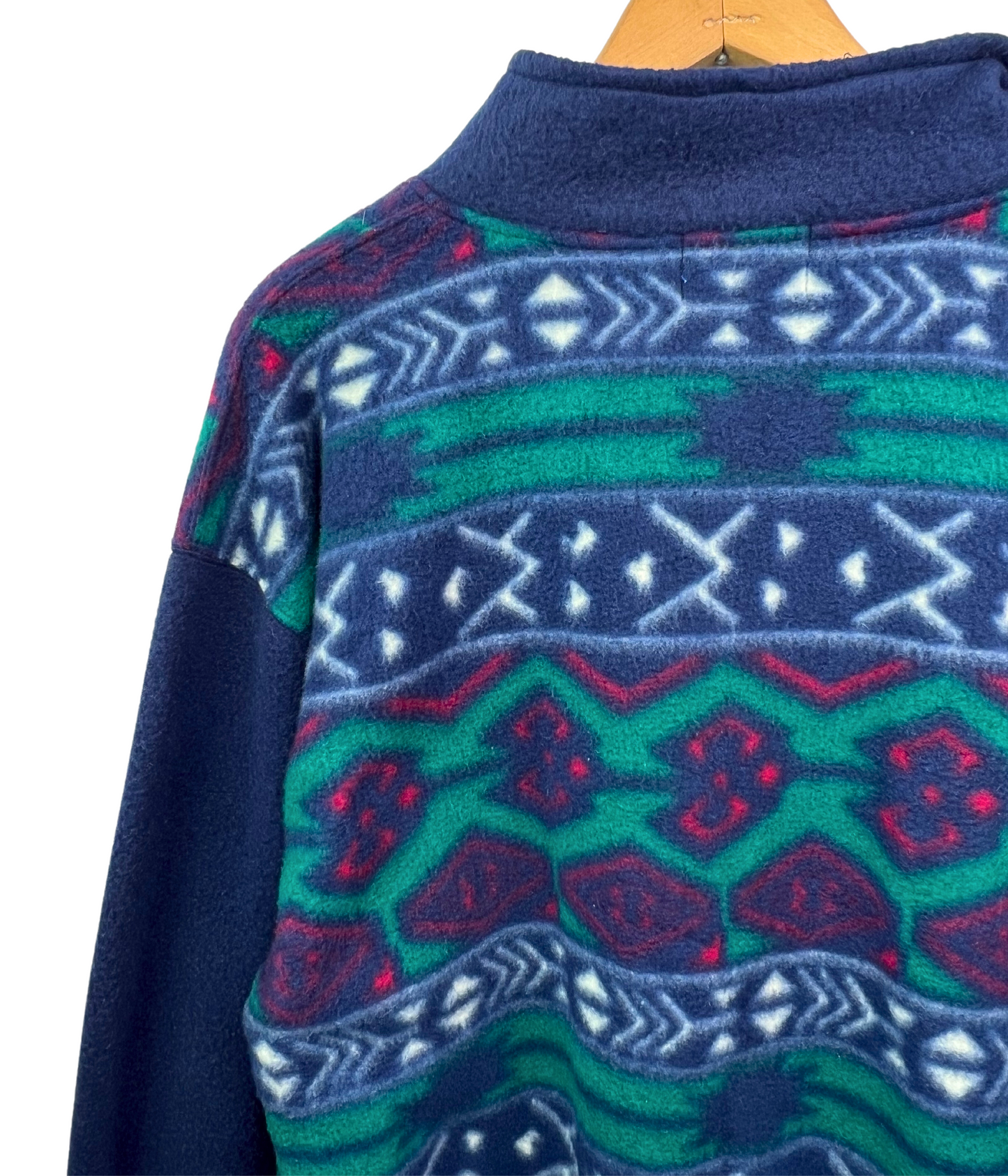 90’s Aztec Pattern Cozy 1/4 Zip Fleece Pullover Size M/L
