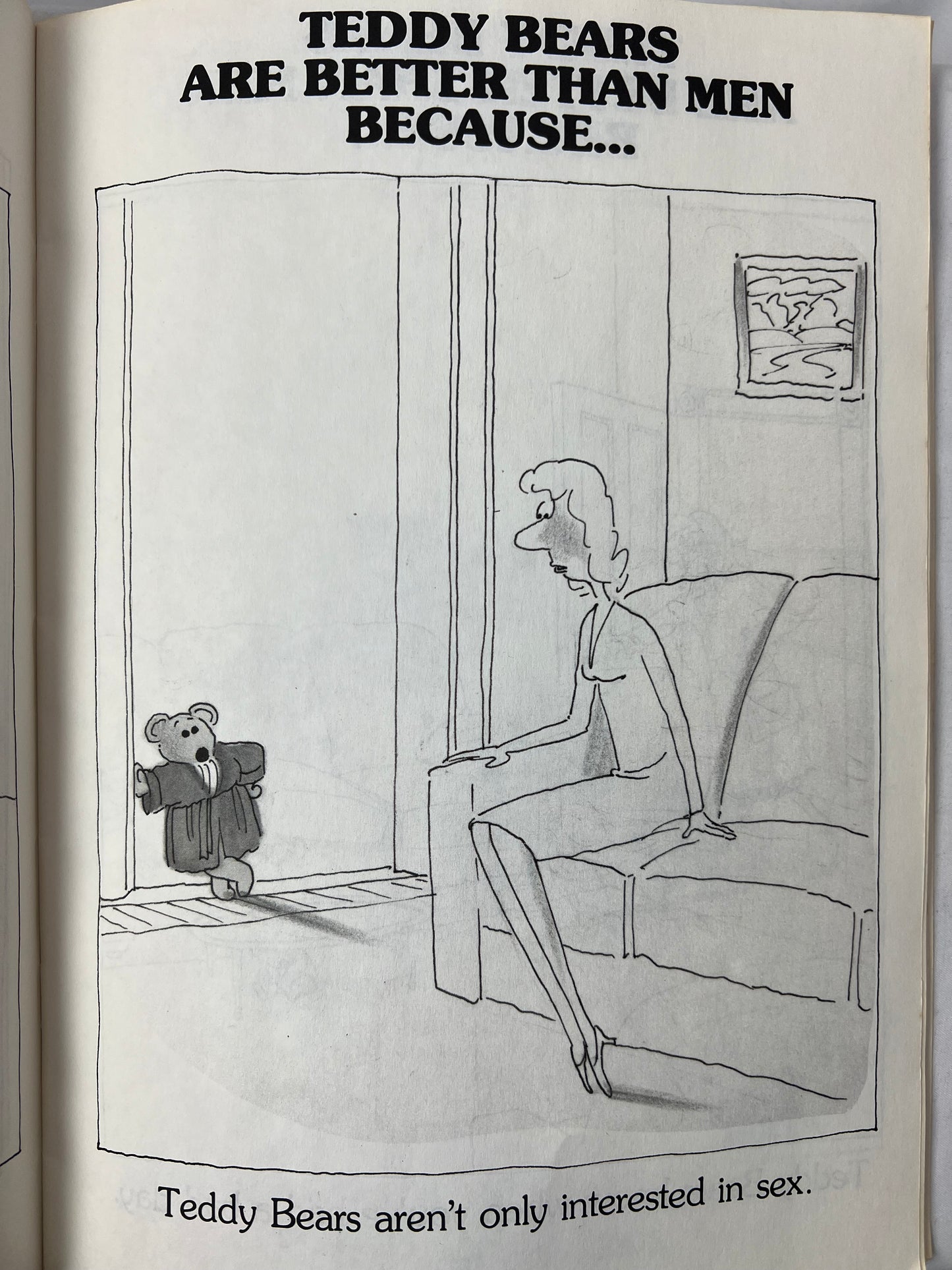 1988 Teddy Bears are Better than Men Because….Funny Satire Book