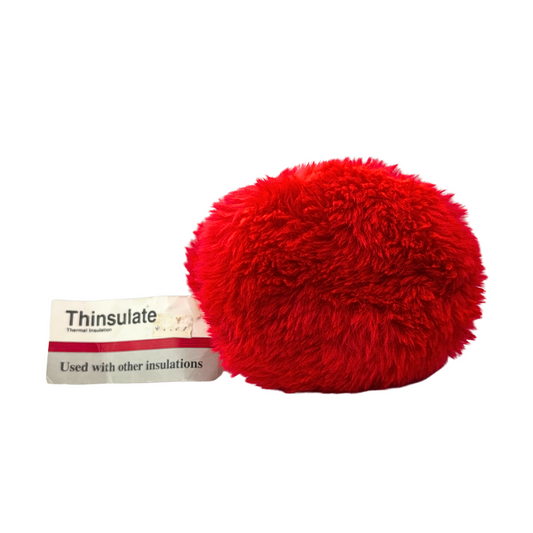 90's Thinsulate Red Fuzzy Earmuffs