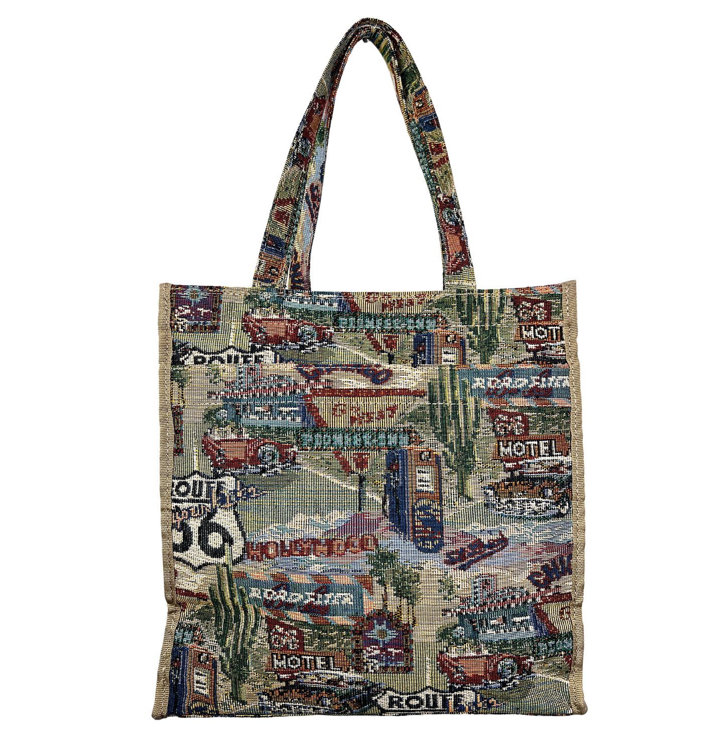 90’s Route 66 Road Trip Tapestry Purse with Coin Purse