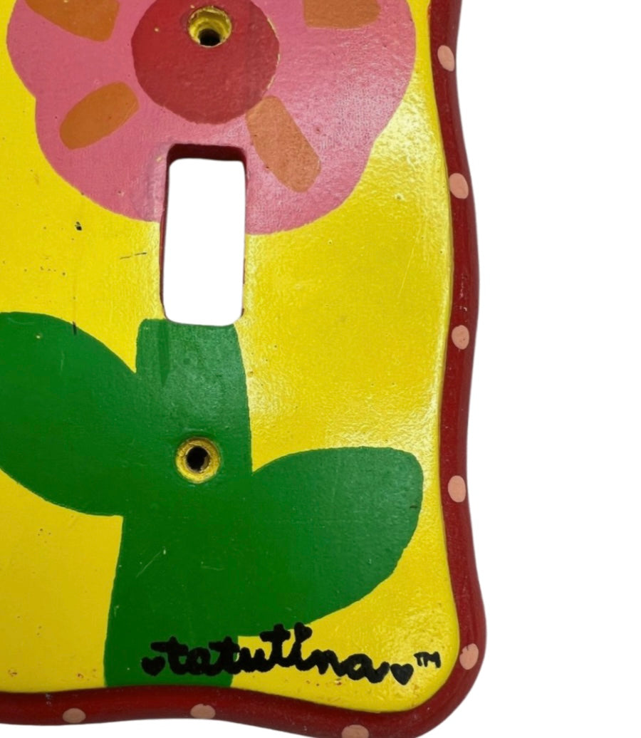 Set of 2 Hand-Painted Funky Home Decor Light Switchplates