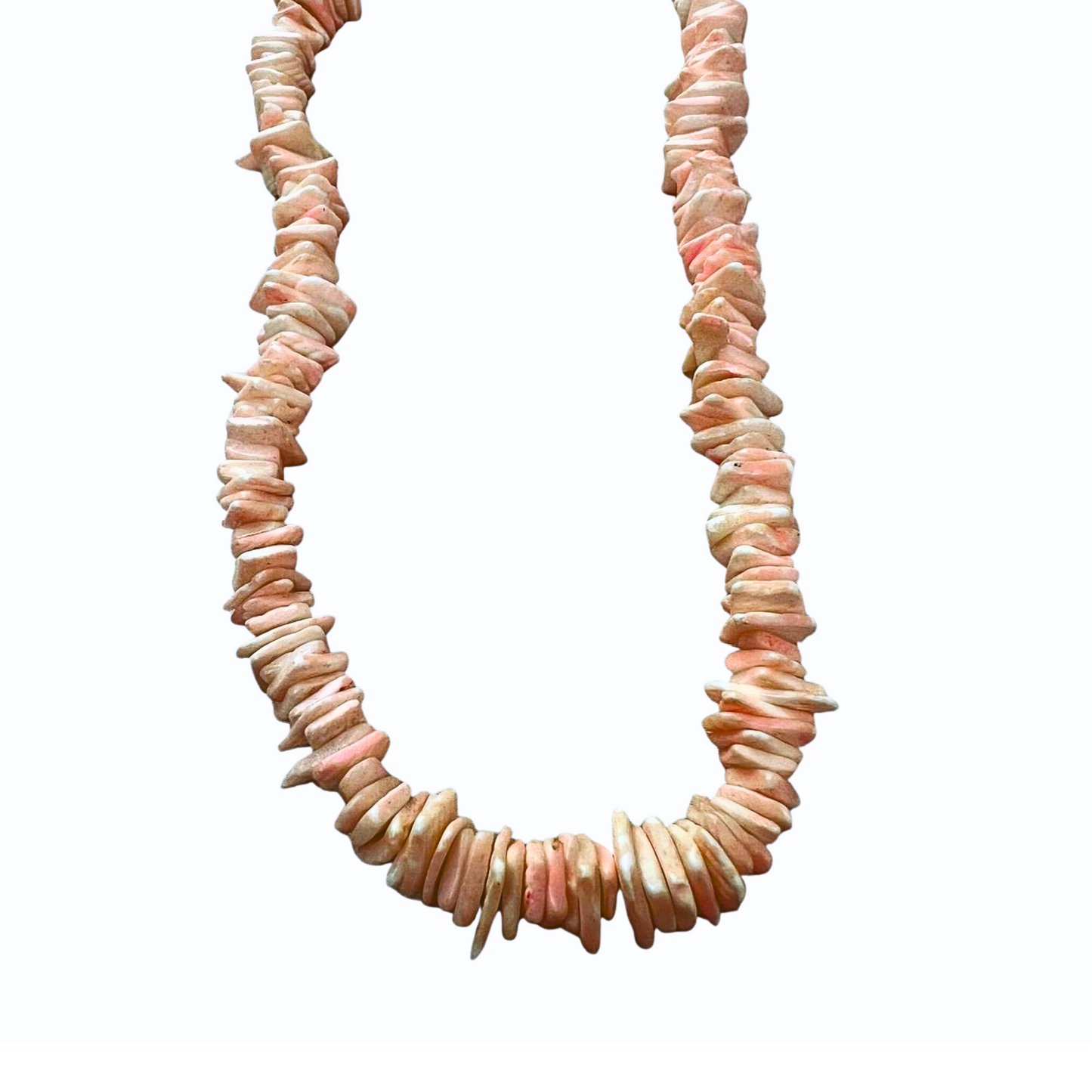 00’s Y2K Pink Puka Shell Necklace 8.5”