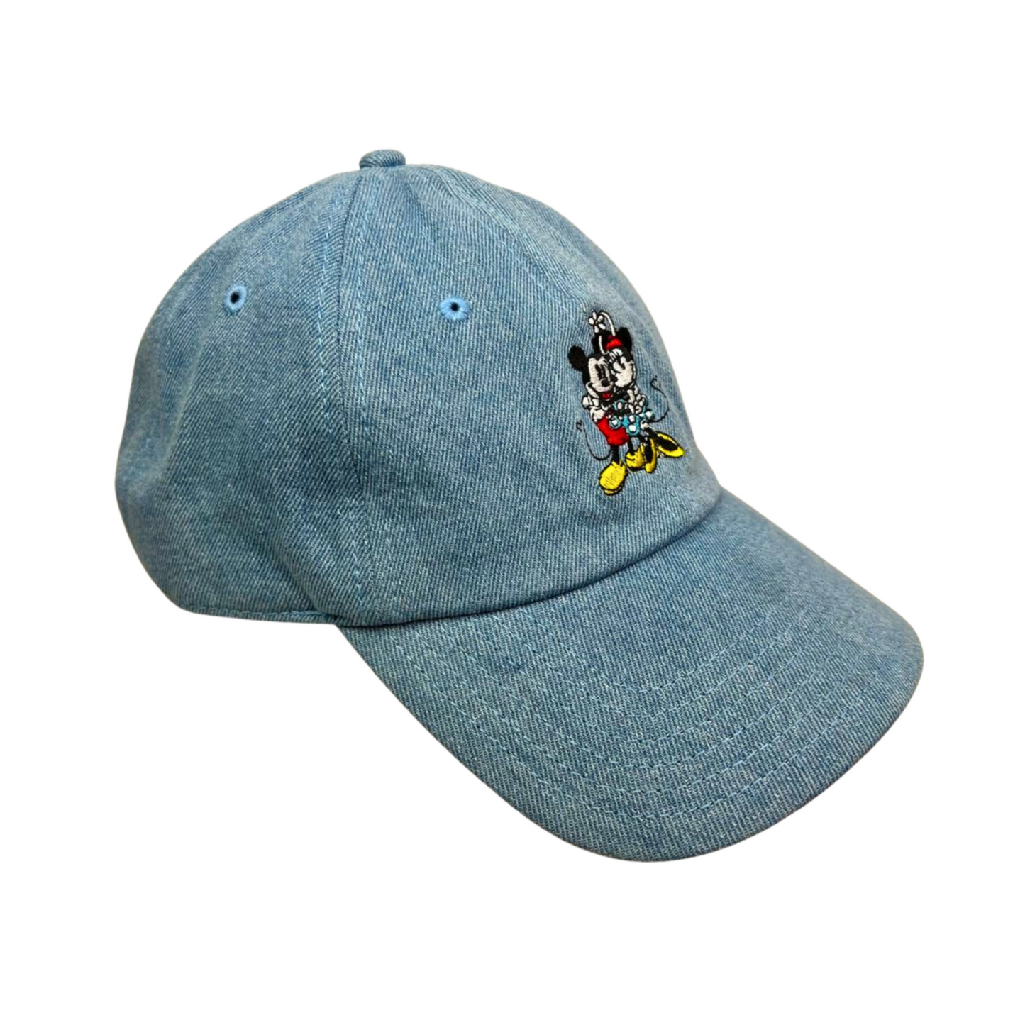 90’s Mickey & Minnie Mouse Love Couple Valentine’s Day Disney Denim Hat