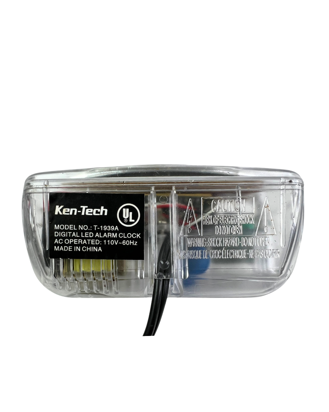 80’s Clear Transparent Ken-Tech Digital Alarm Clock