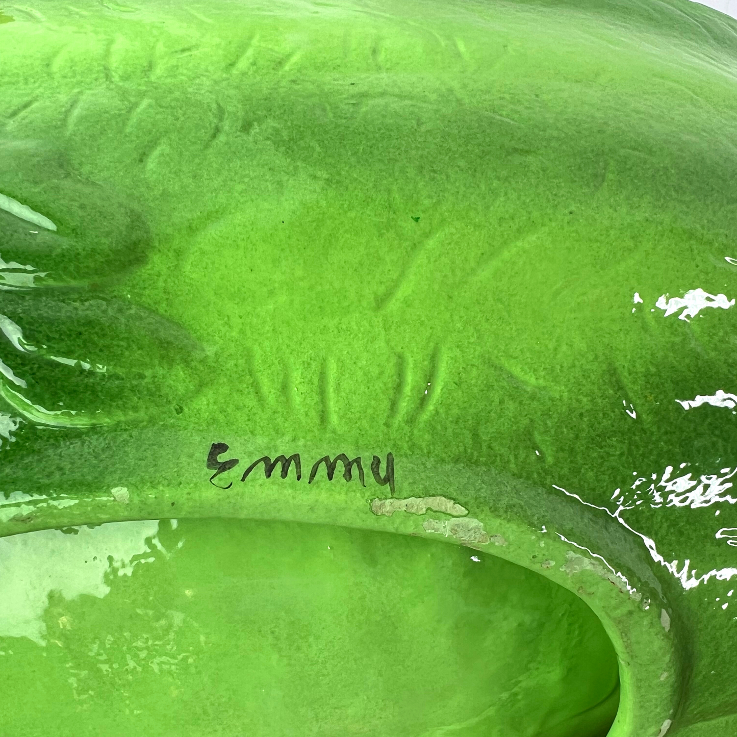 80’s Ceramic Watermelon Large Fruit Dish