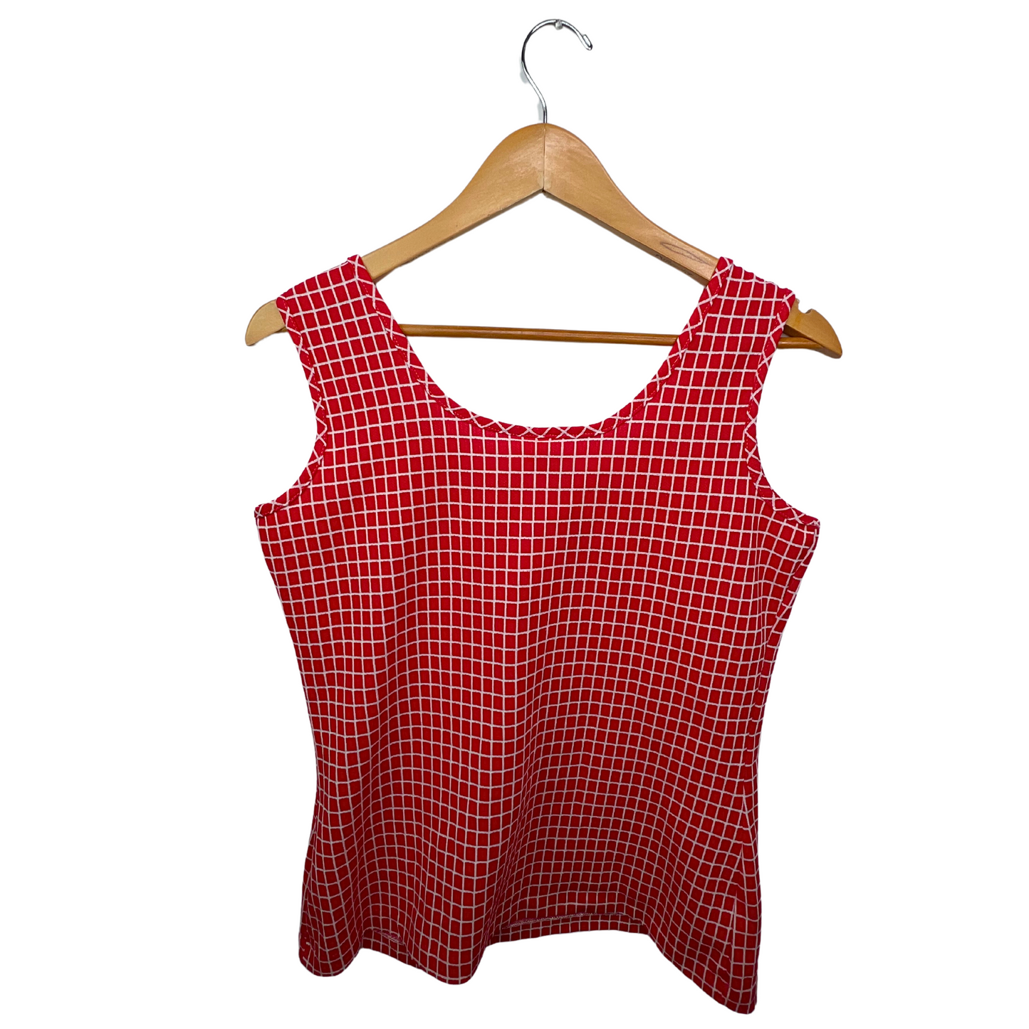 60’s Sears Retro Windowpane Tank Top Size S/M