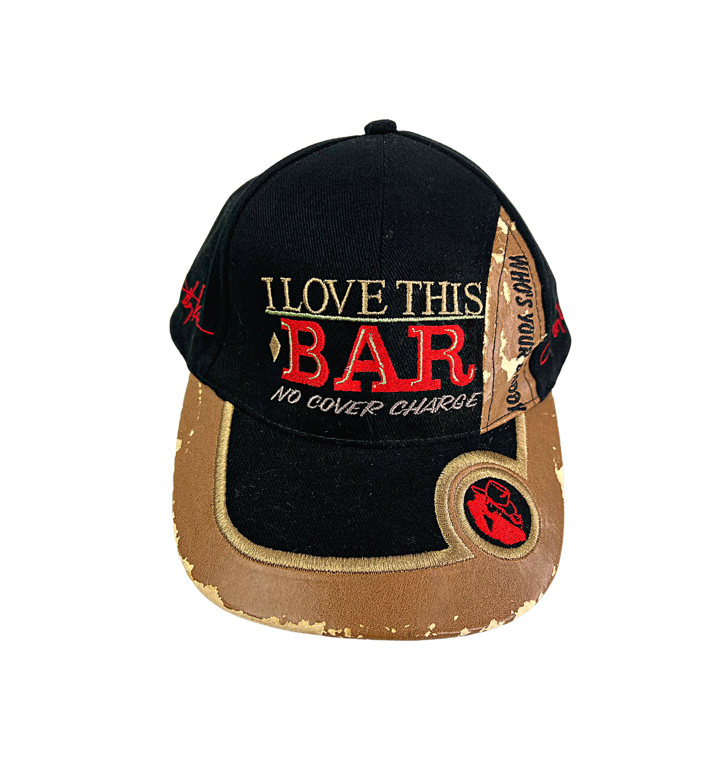 2003 Toby Keith I Love This Bar Dad Faux Leather Hat