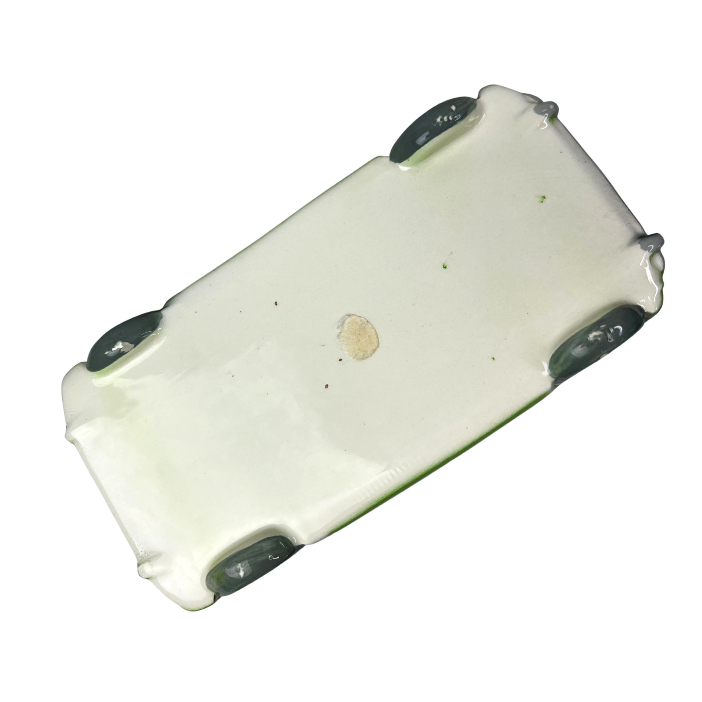 70’s Green Convertible Ceramic Ashtray