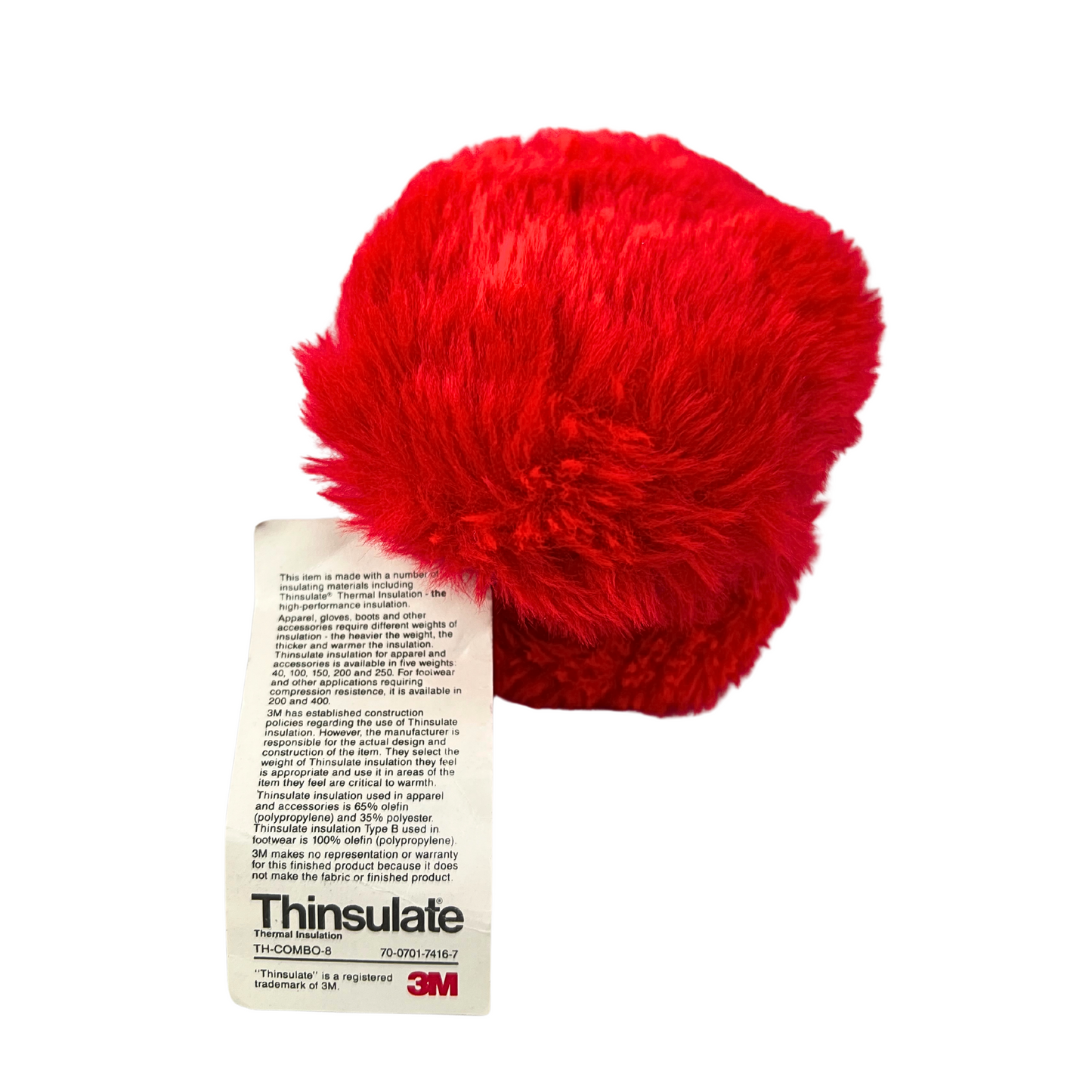 90's Thinsulate Red Fuzzy Earmuffs