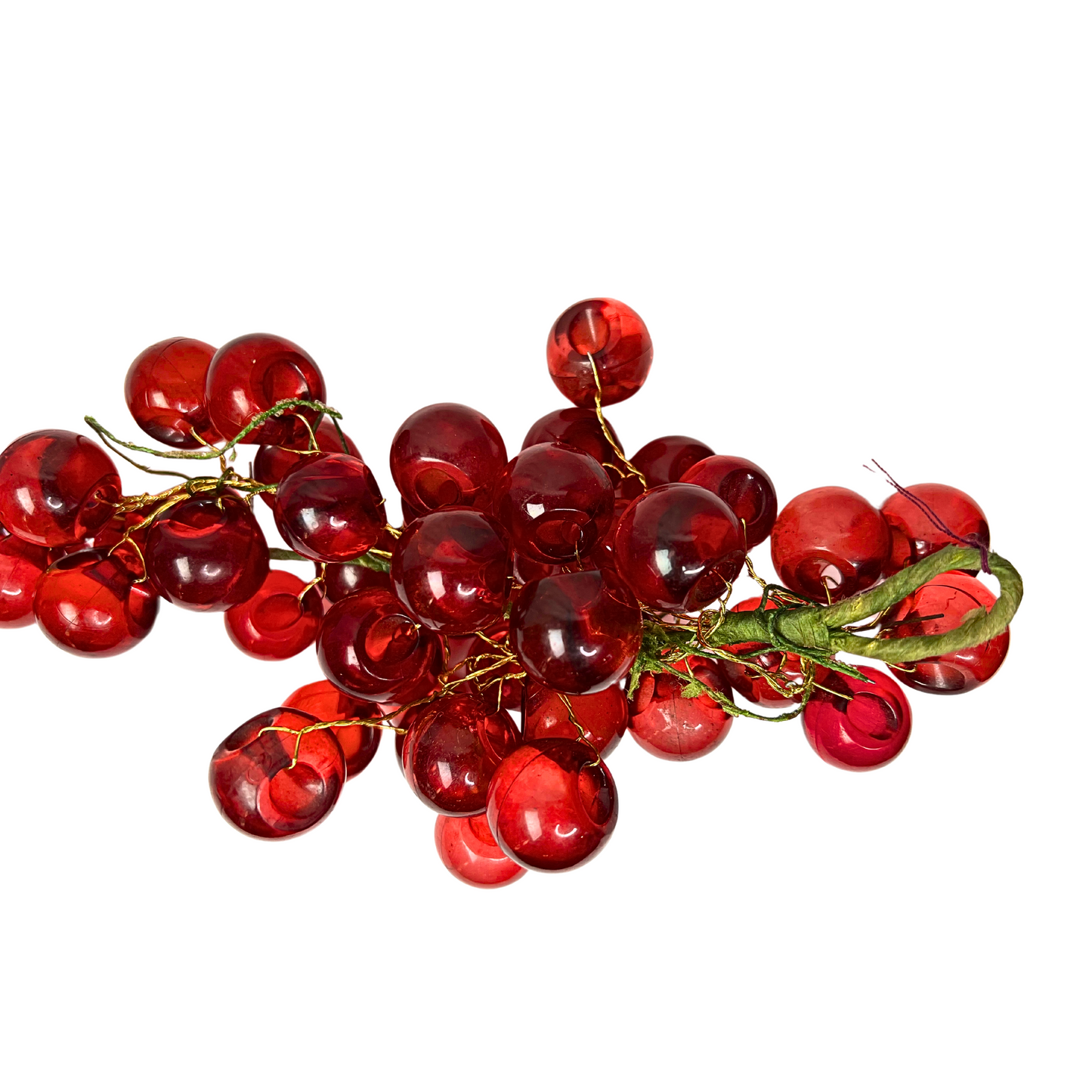 90’s Glass Grapes Large Ceramic Fruit