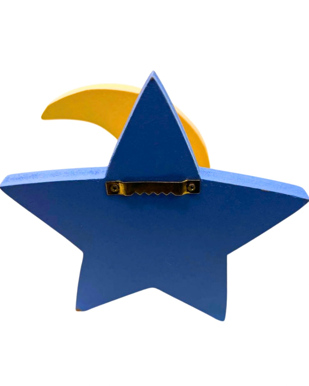 90s Moon Celestial Stars Wood Wall Hook