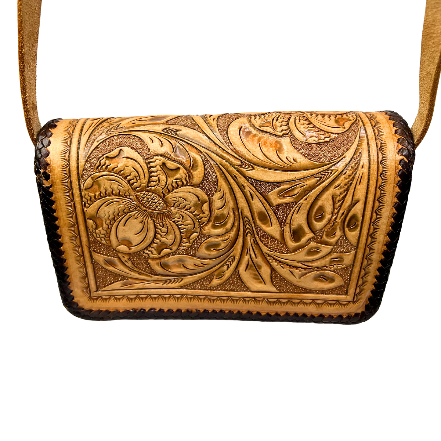 70’s Tooled Leather Purse