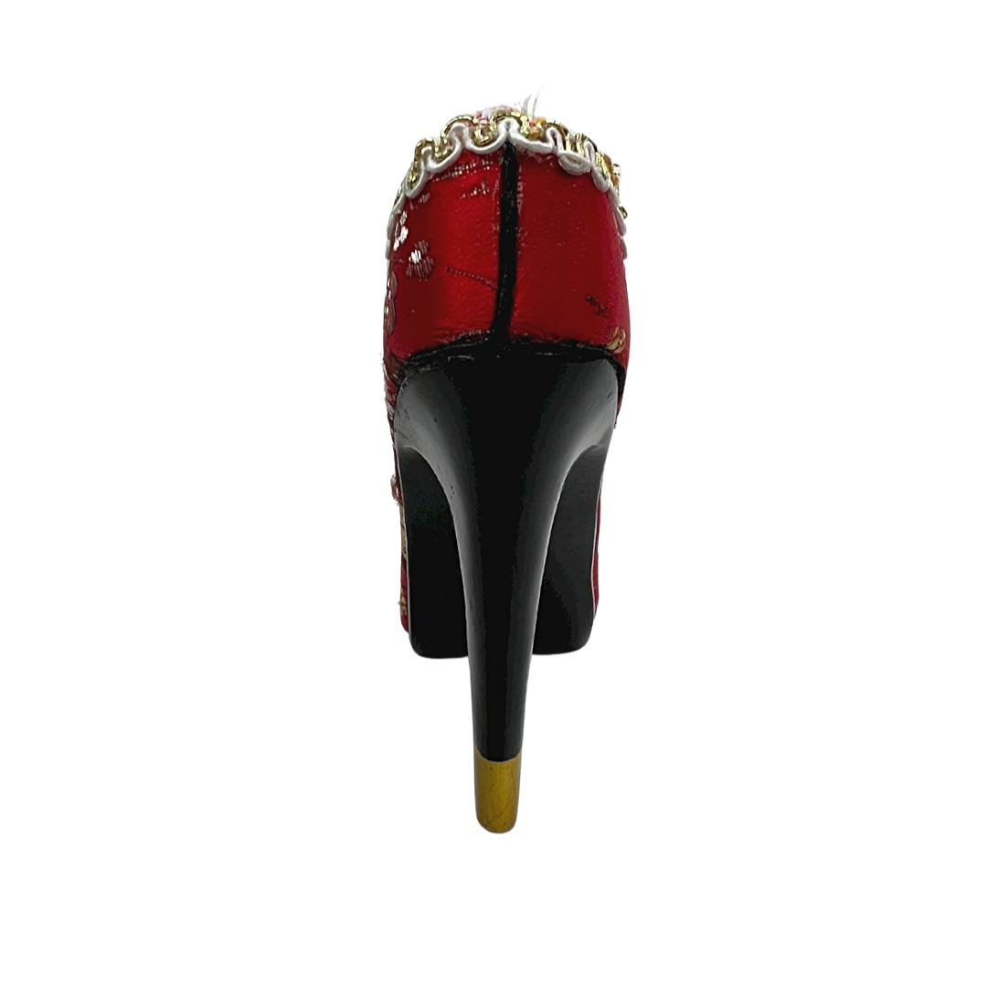 80’s Miniature High Heel Jewelry Ring Storage