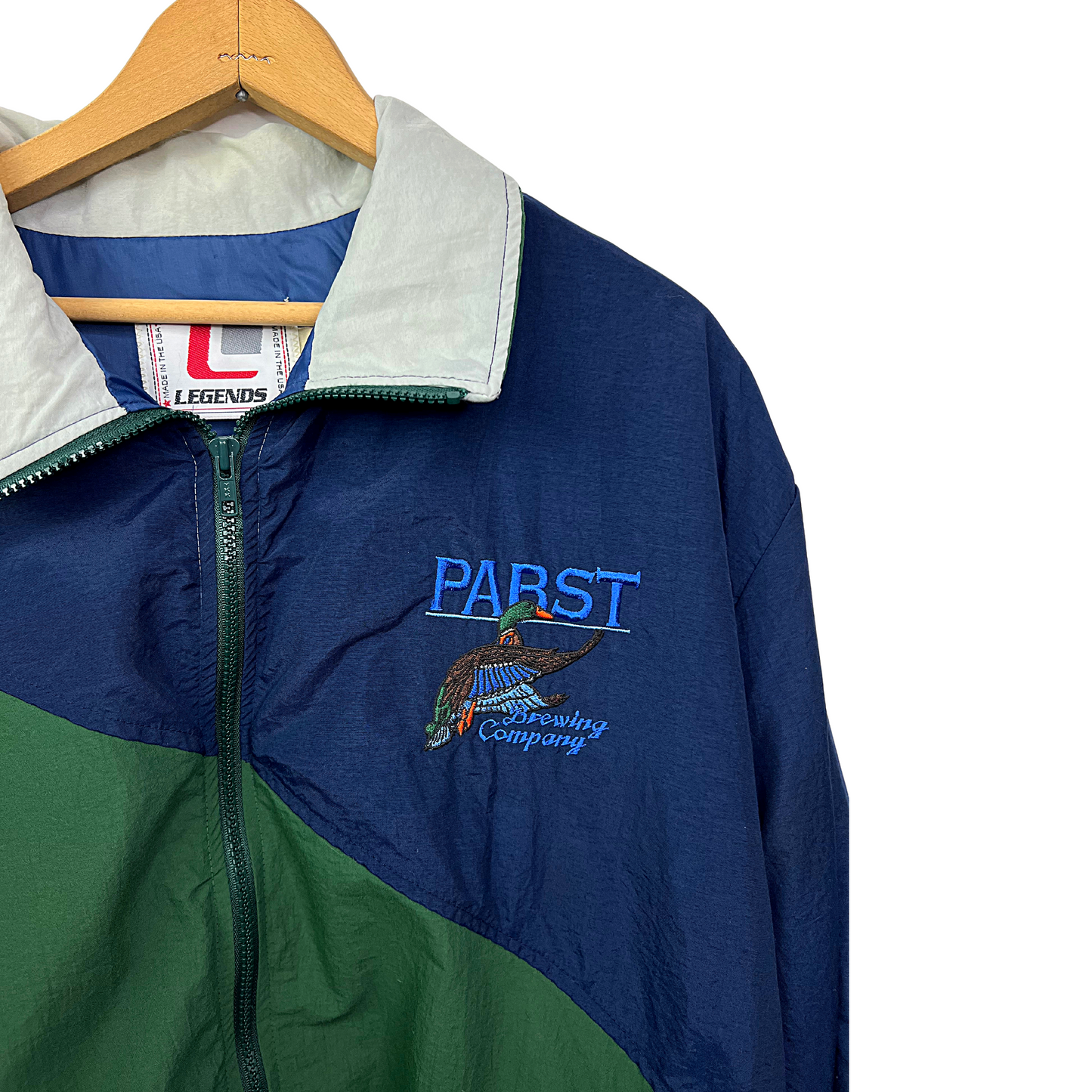 80’s Pabst Brewing Company Duck Colorblock Windbreaker Size X-Large