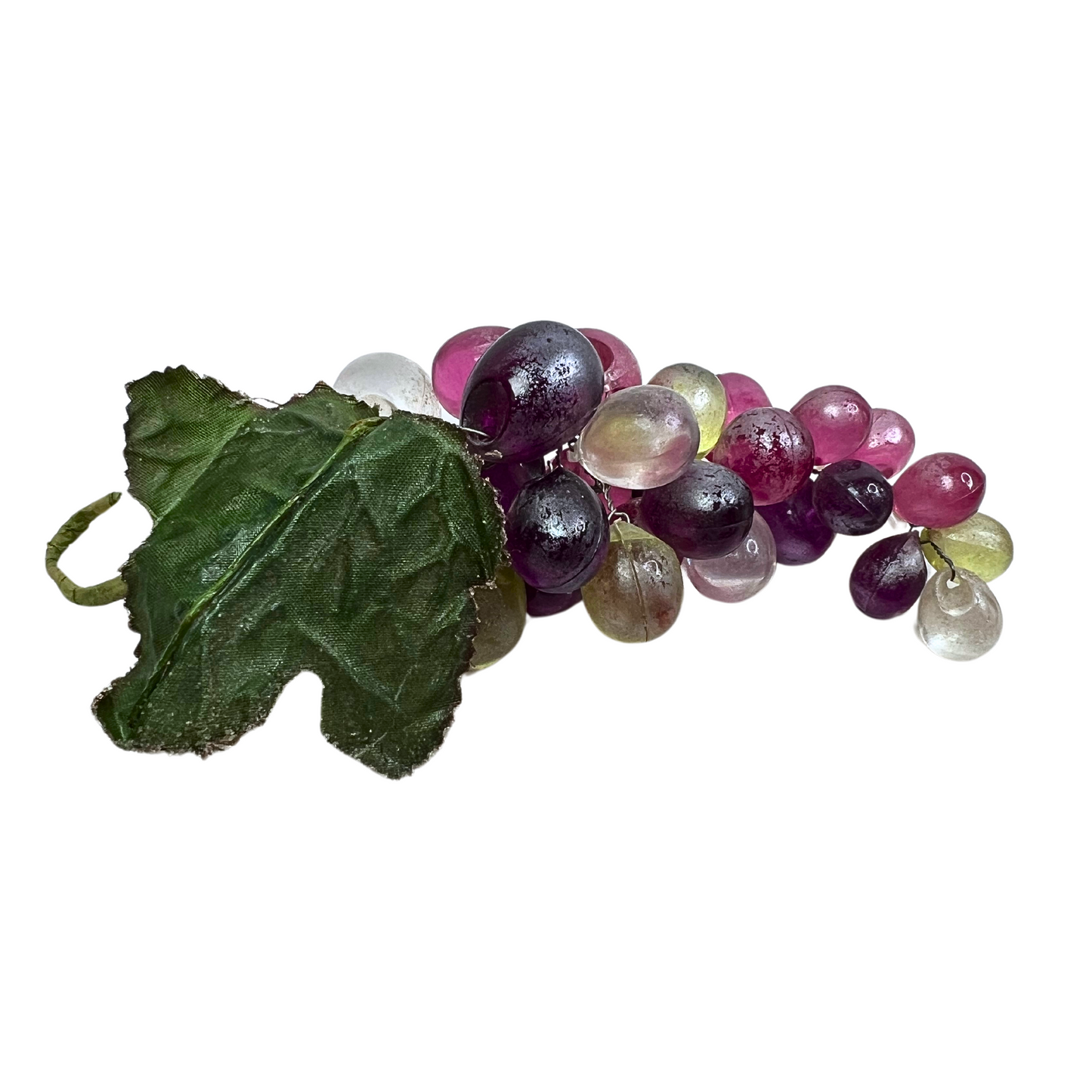 90s Glass Grape Small Ceramic Fruit