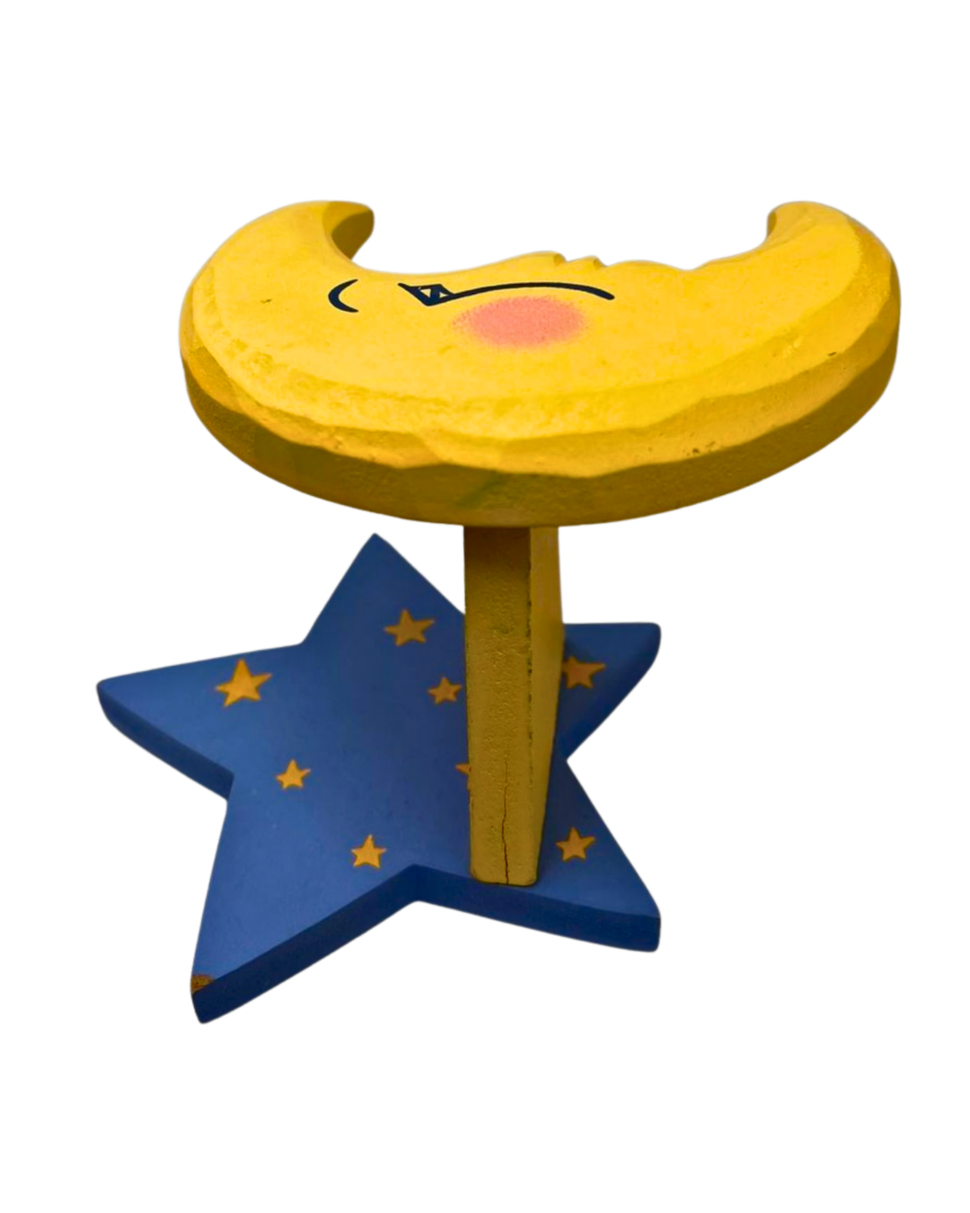 90s Moon Celestial Stars Wood Wall Hook