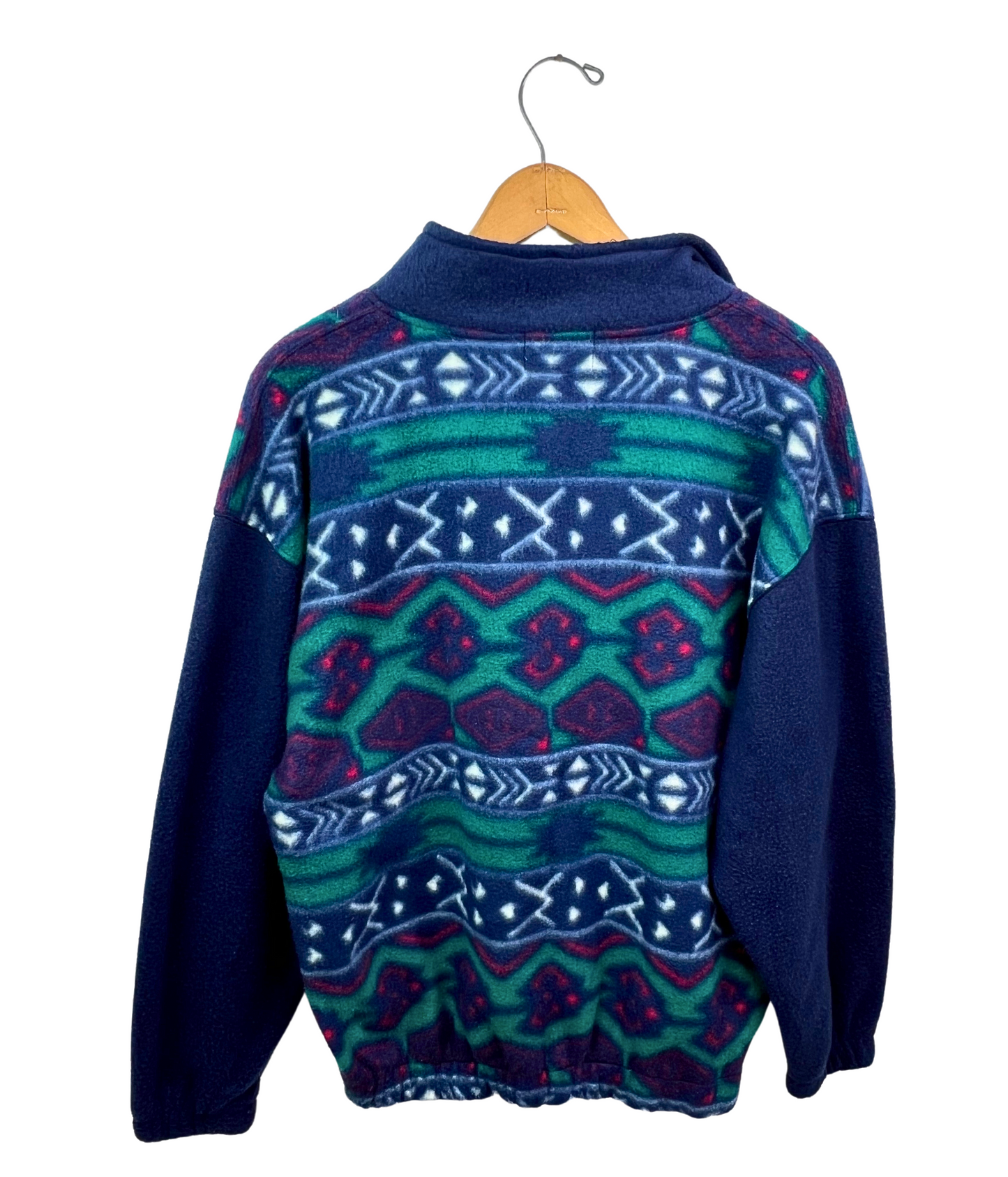 90’s Aztec Pattern Cozy 1/4 Zip Fleece Pullover Size M/L