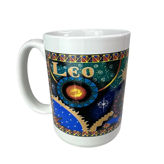 90’s LEO The Lion Horoscope Zodiac July 23- Aug 22 Sun Sign 12oz Coffee Mug