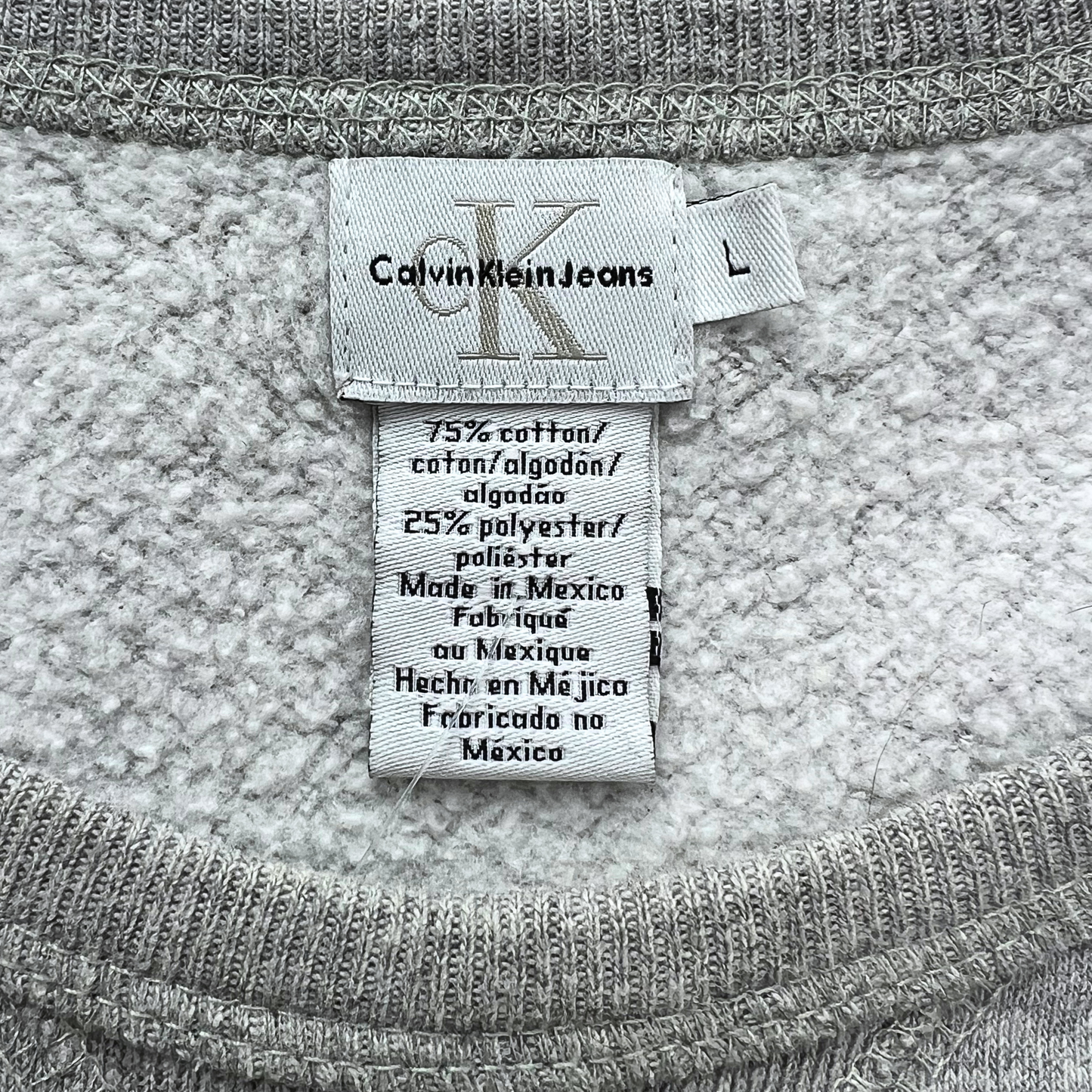 90’s Calvin Klein CK JEANS Raglan Crop Sweatshirt Sz S/M