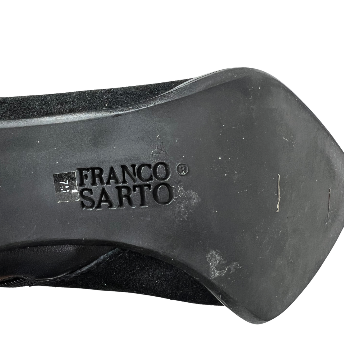 90’s Franco Sarto Black Leather Buckle Tall Boots Size 7M