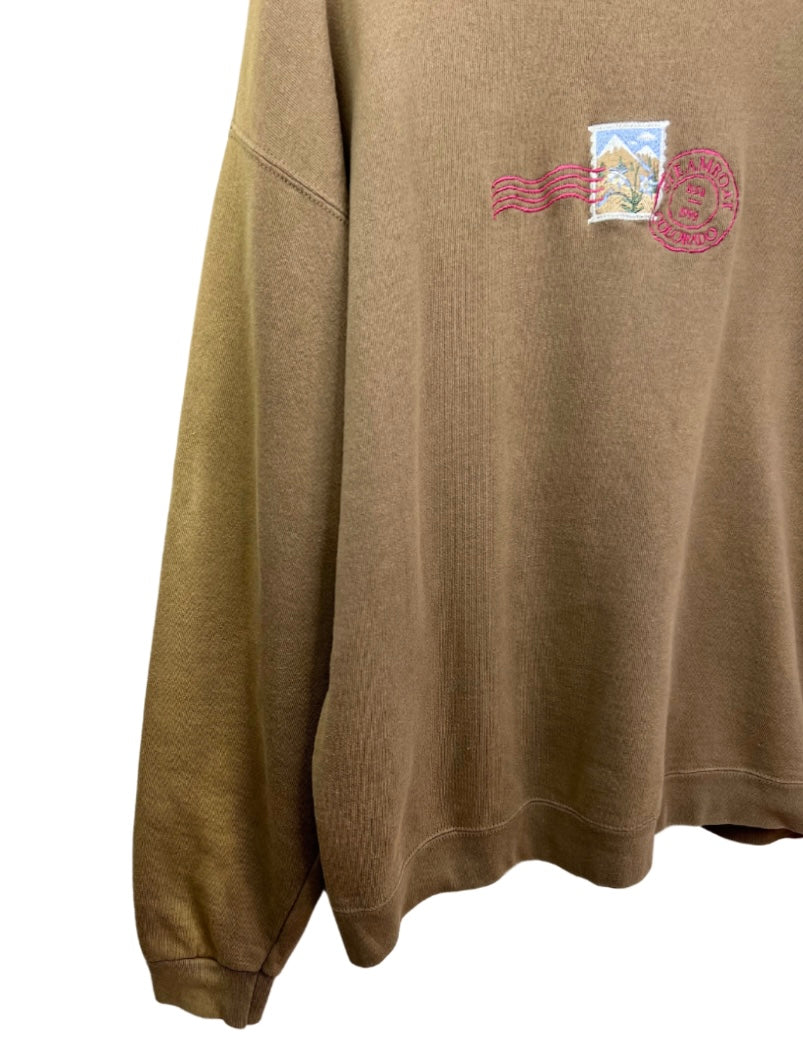 90’s Steamboat Colorado Postcard Sweatshirt Size XL