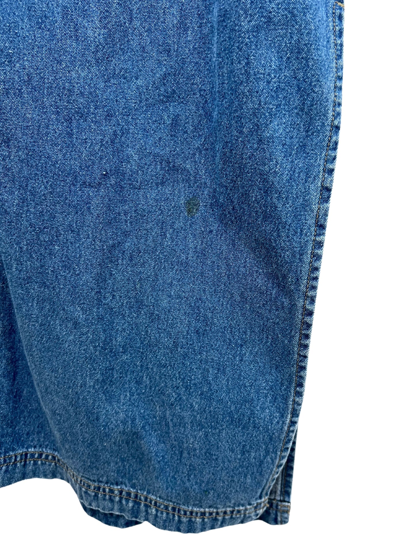 90's Denim Cottagecore Camping Wildlife Overall Maxi Dress