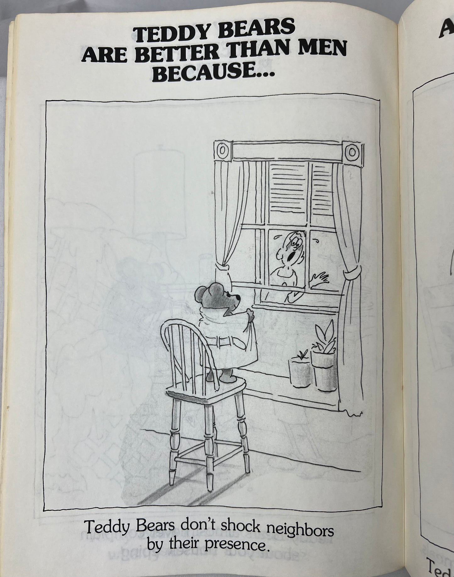 1988 Teddy Bears are Better than Men Because….Funny Satire Book