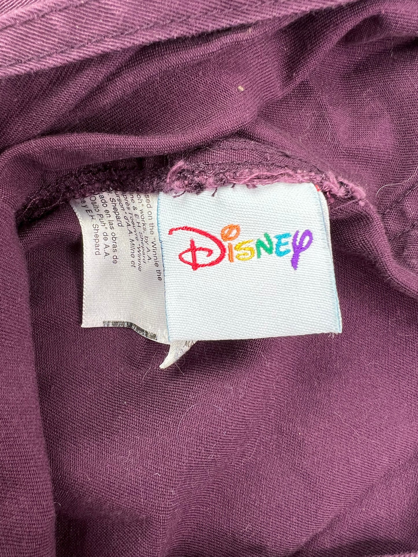 90’s Disney Eeyore Winnie the Pooh Overalls Size Large