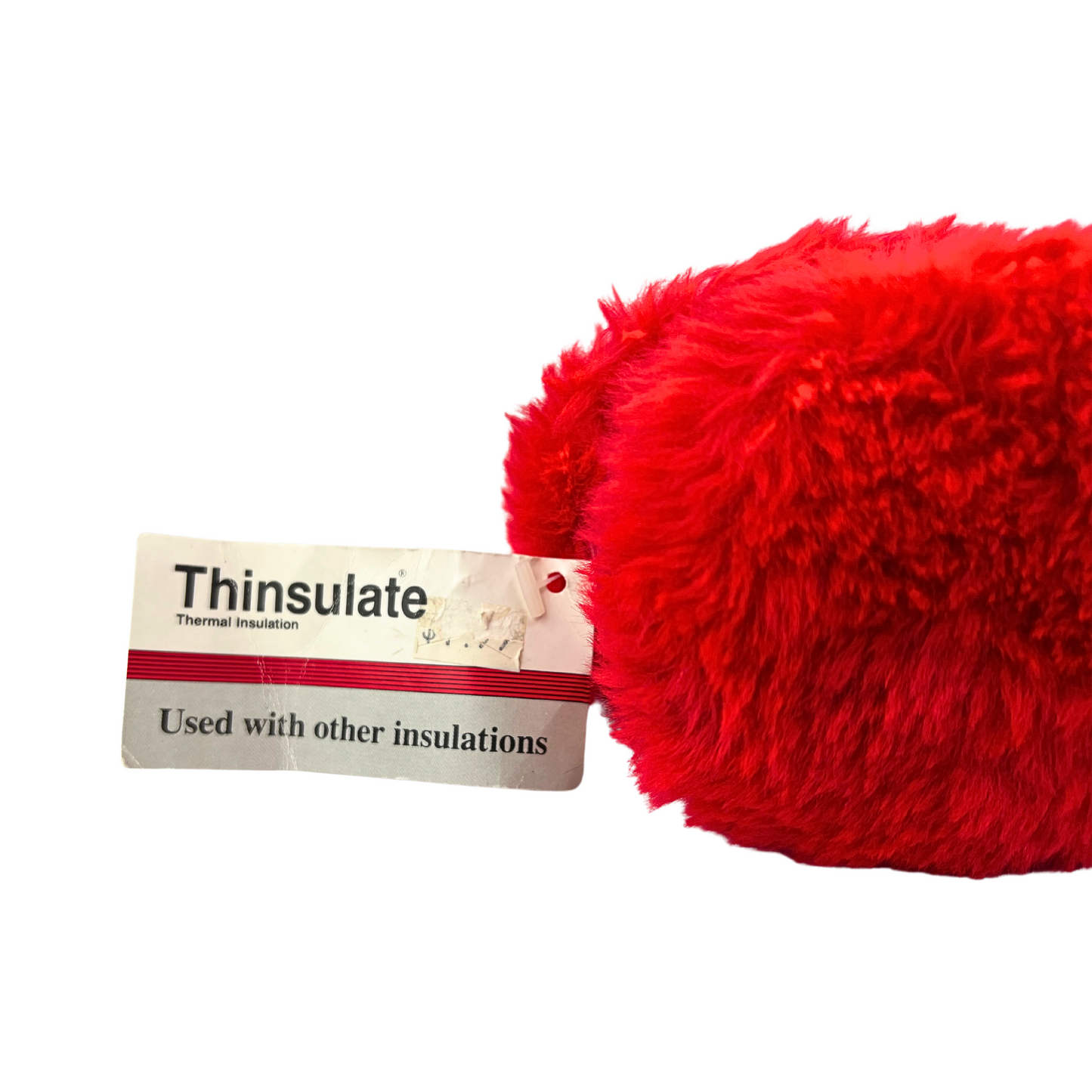 90's Thinsulate Red Fuzzy Earmuffs