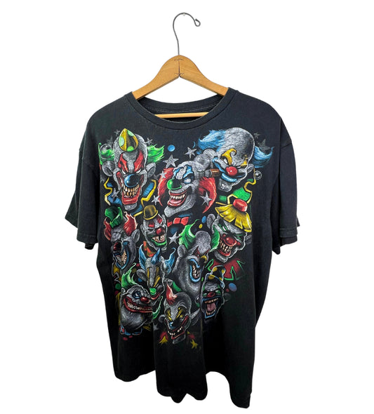 2011 Liquid Blue Scary Clown Halloween T-shirt Size L/XL