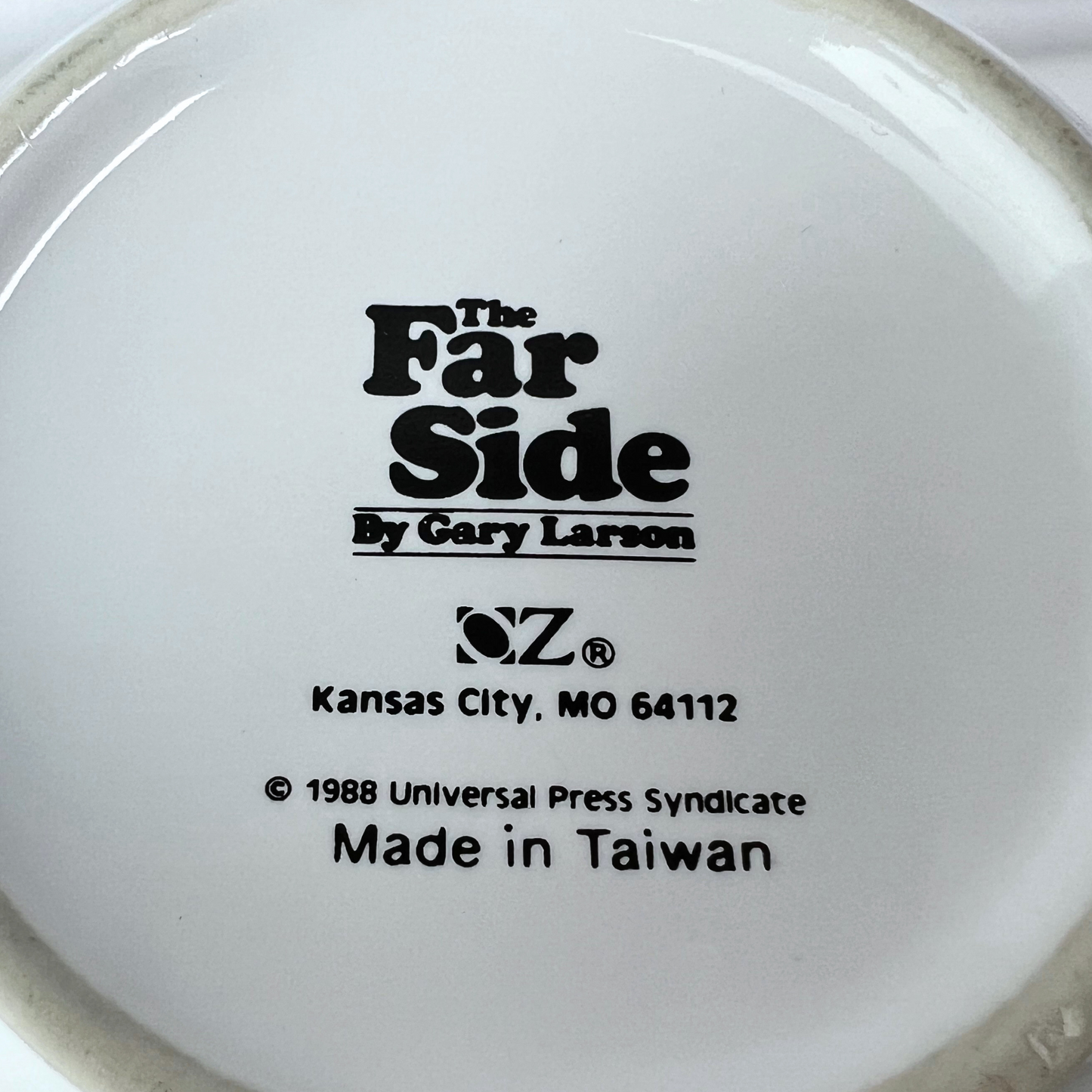 1988 The Far Side Dial-A-Cat Gary Larson Coffee Mug