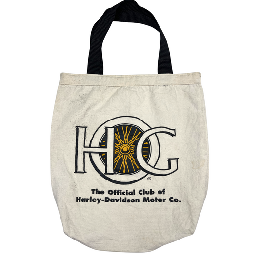 90’s Harley Owners Group HOG Motorcycles Canvas Tote Bag