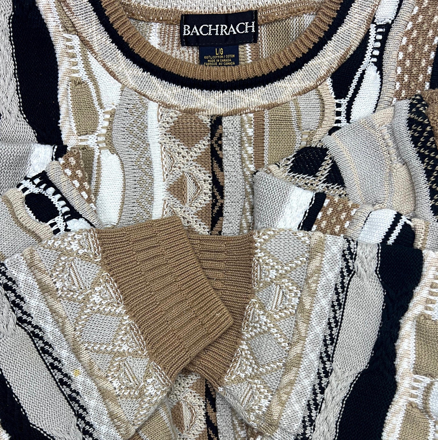 90’s Tan Coogi Style Chunky Sweater Size XL/1X