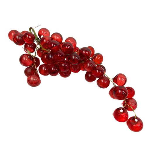 90’s Glass Grapes Large Ceramic Fruit