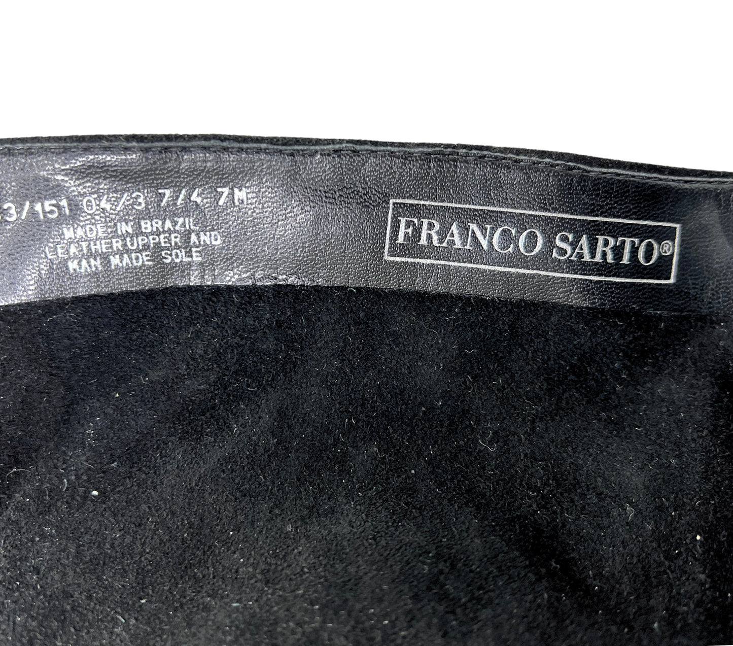 90’s Franco Sarto Black Leather Buckle Tall Boots Size 7M