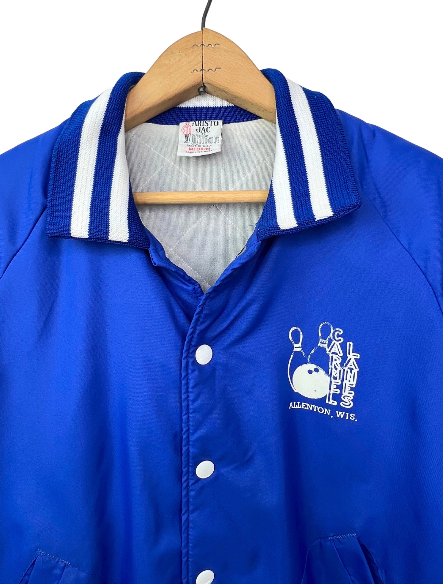 80’s Bowling Carmel Lanes Bomber Jacket Size Medium