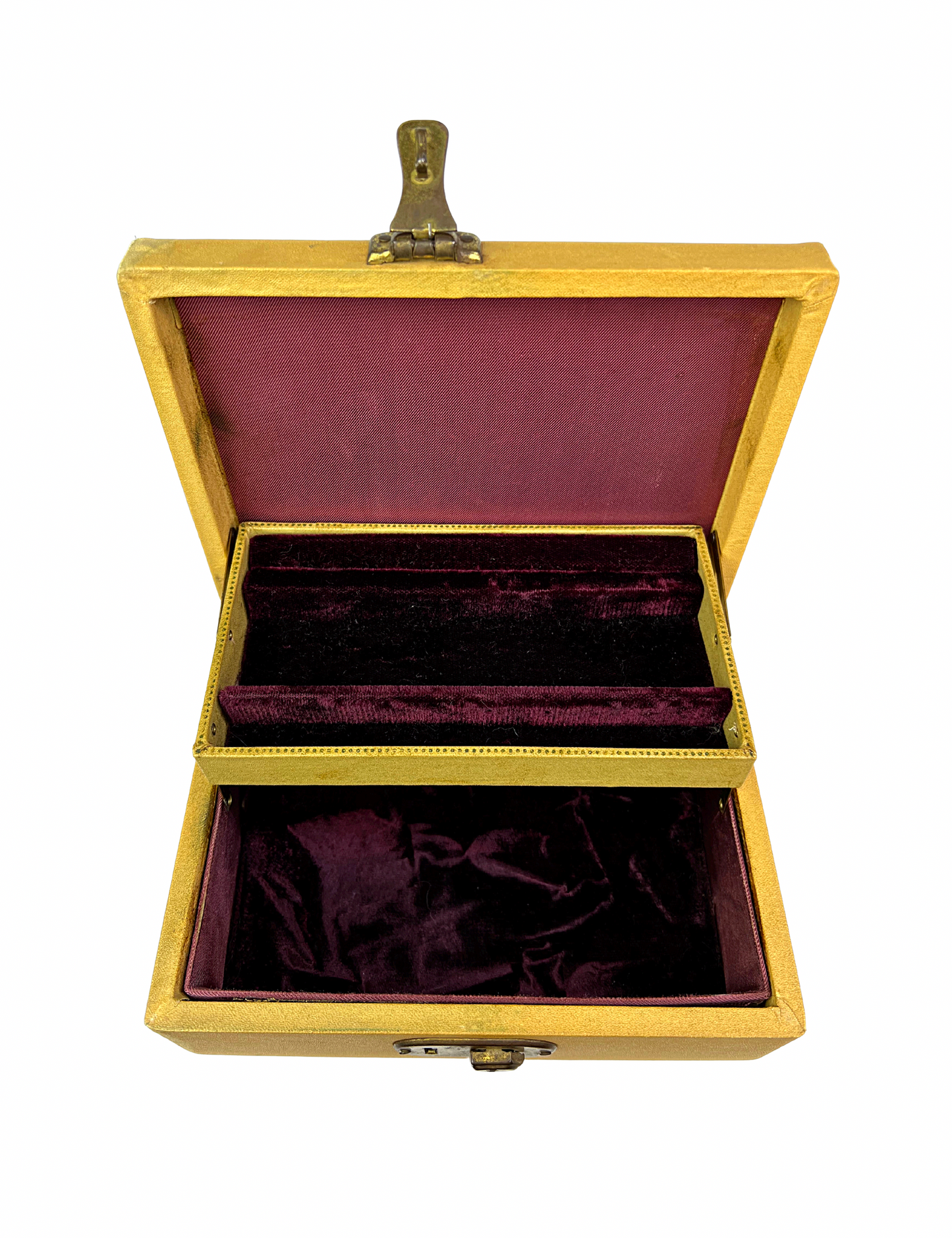 60’s Musical Velvet-Lined Jewelry Box