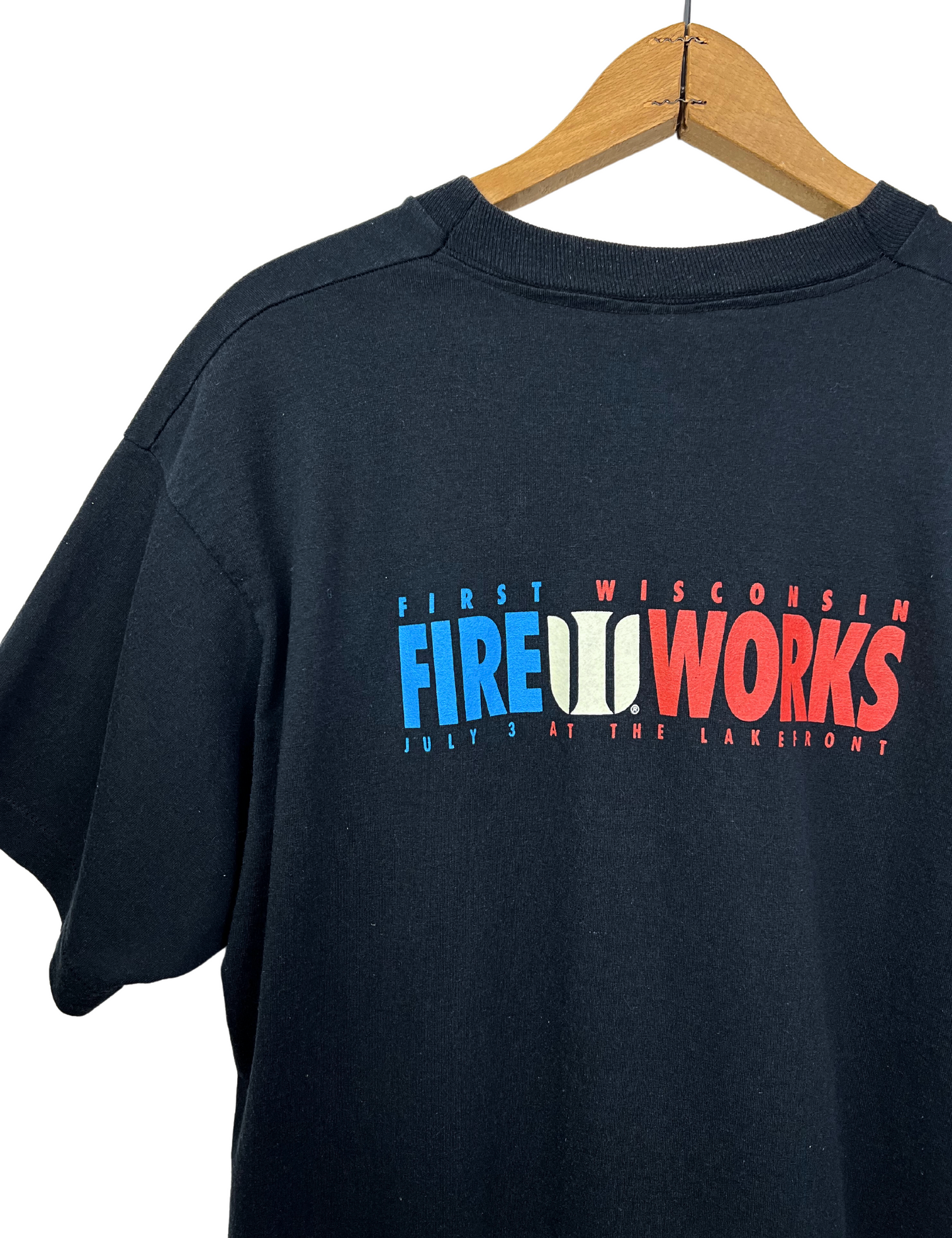 90’s Declaration of Independence July 4th, 1776 Fireworks T-shirt Size XL