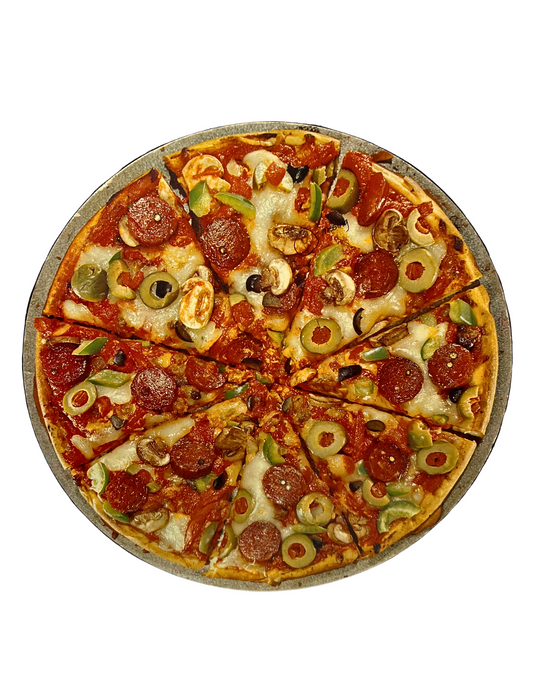 70’s Pizza Pie Springbok Circular Jigsaw Puzzle