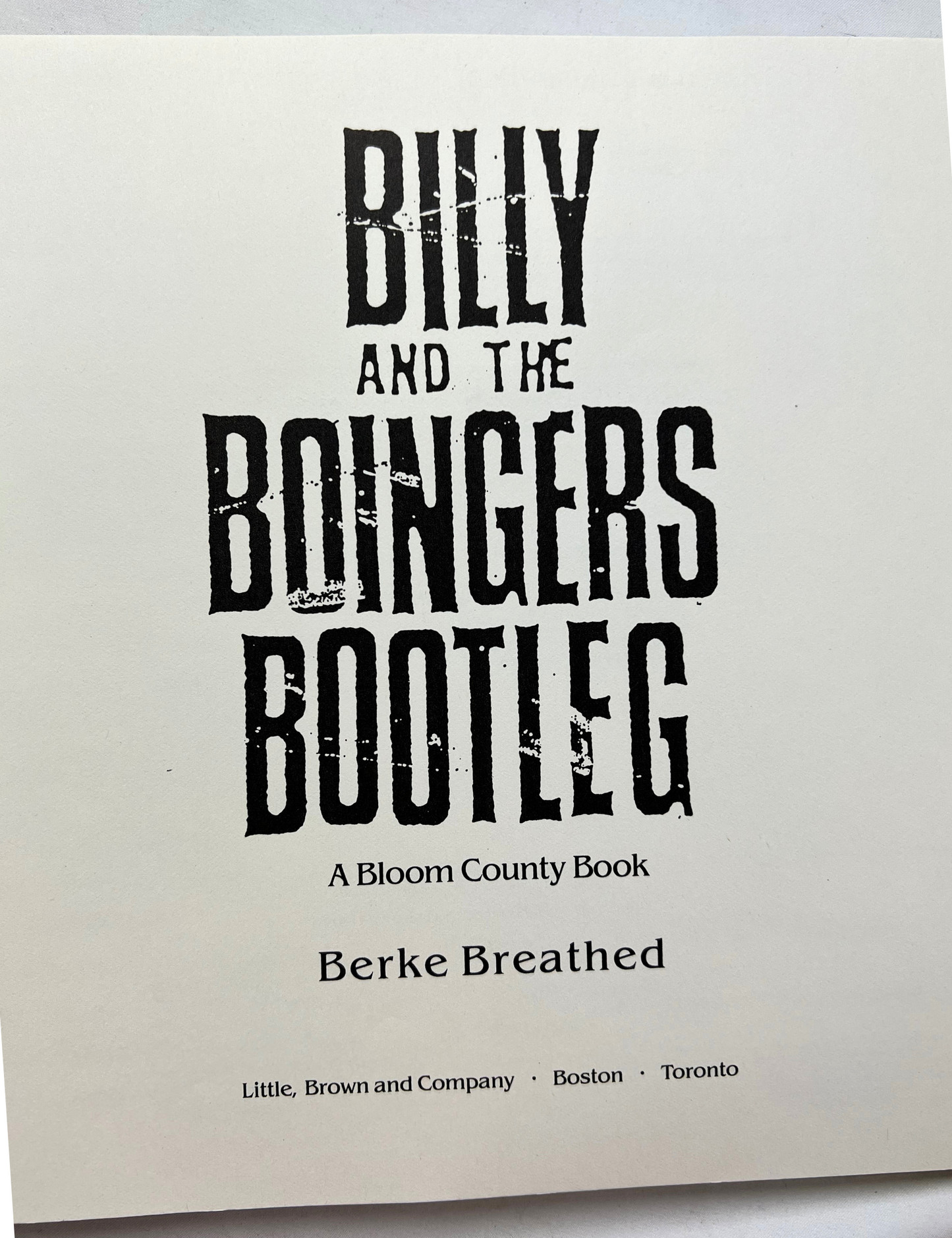 1987 Bloom County: Billy and the Boingers Berke Breathed First Edition Comic Book