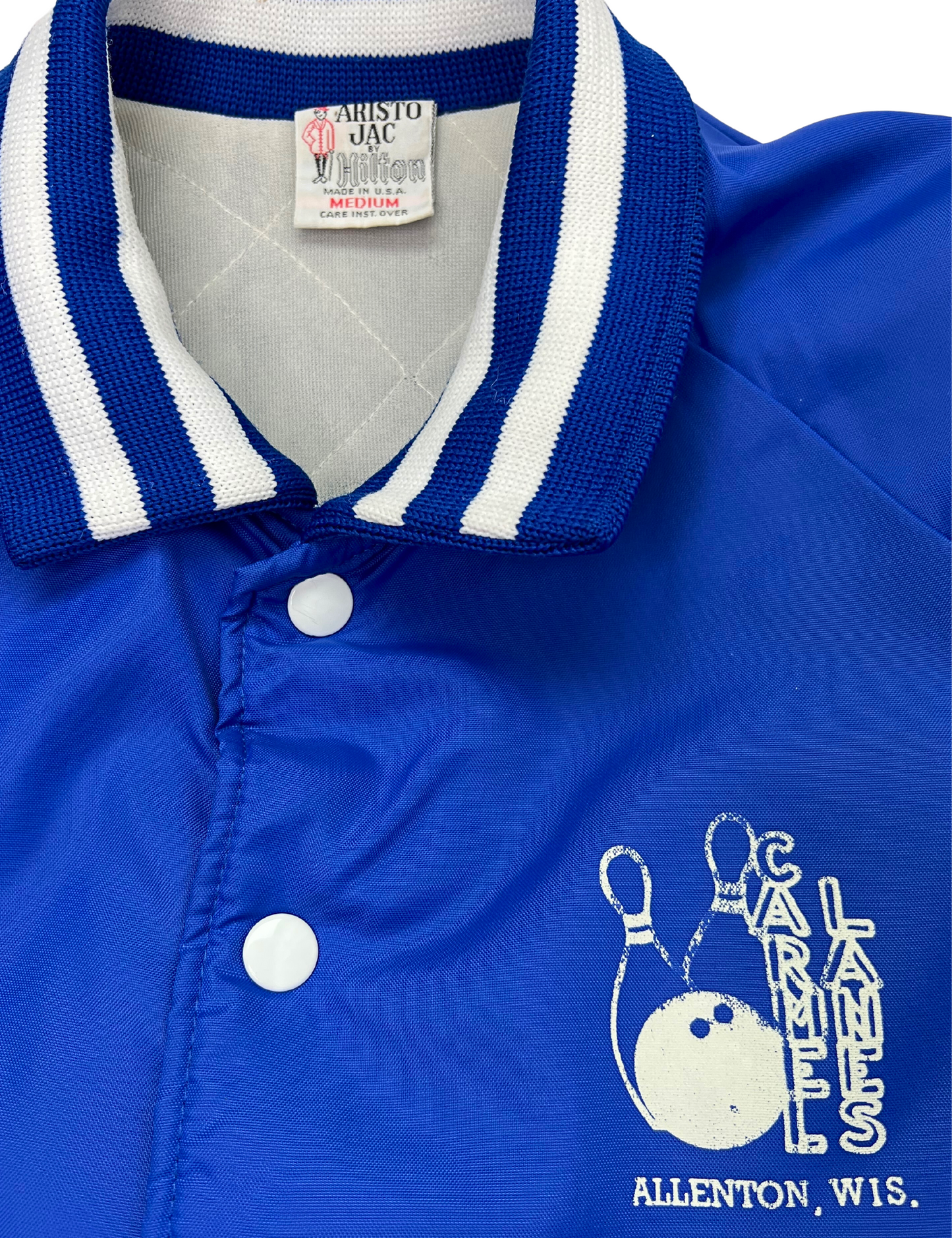 80’s Bowling Carmel Lanes Bomber Jacket Size Medium