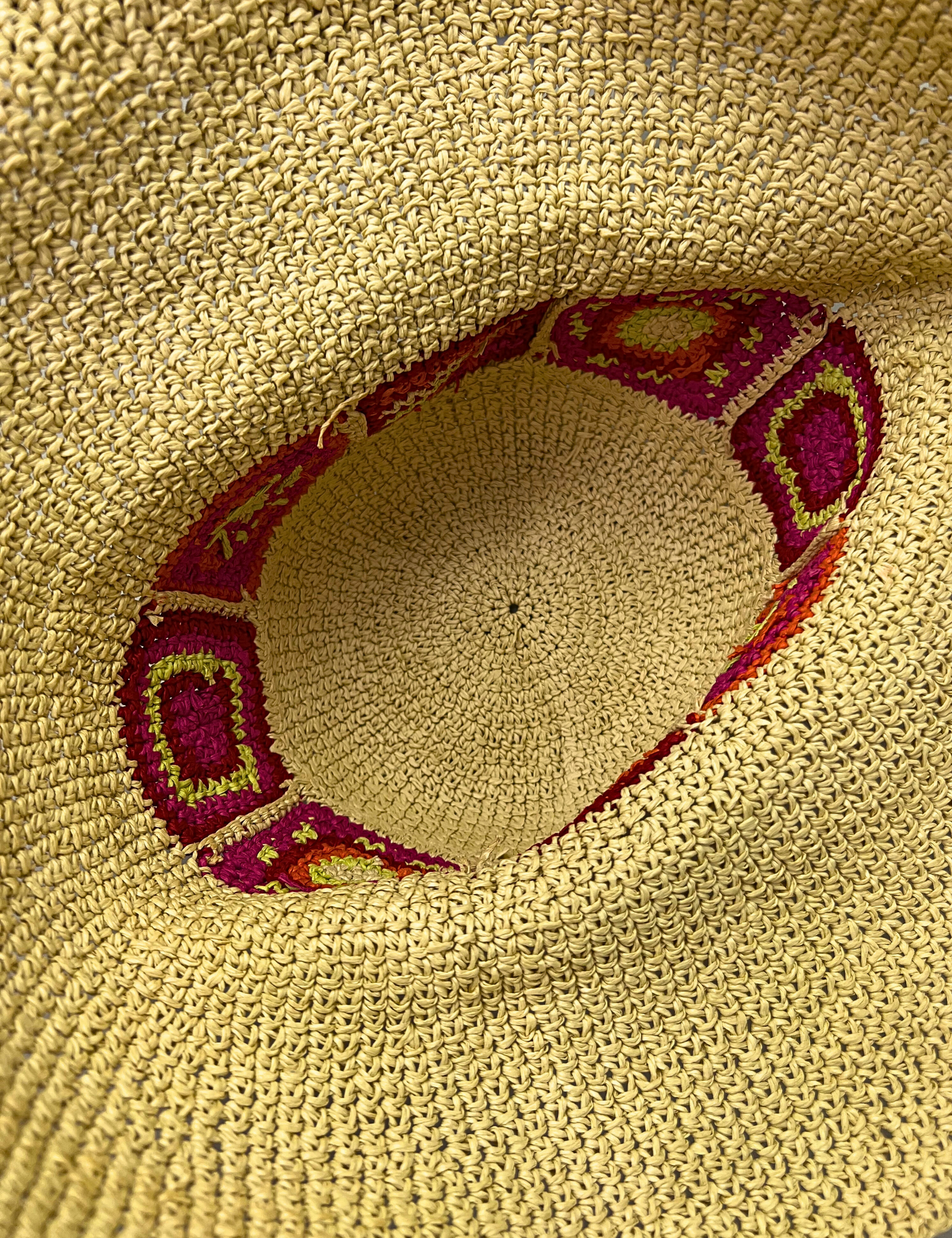 90’s Straw Floppy Beach Hat