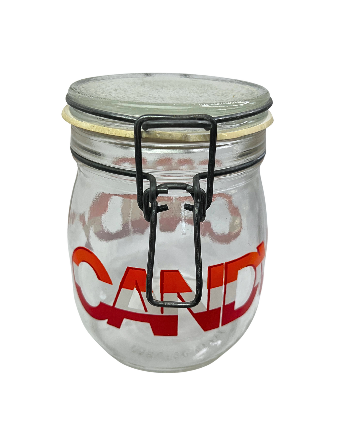 60’s CANDY “Carlton Glass” 3/4 Liter Jar Container